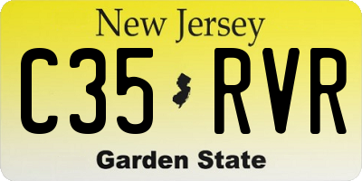 NJ license plate C35RVR
