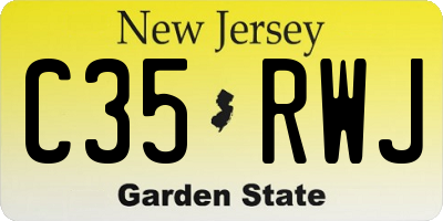 NJ license plate C35RWJ