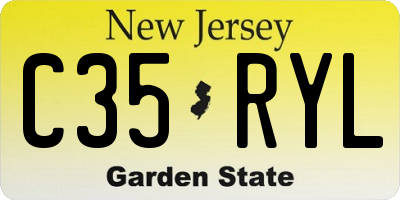 NJ license plate C35RYL