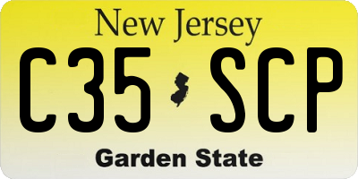 NJ license plate C35SCP