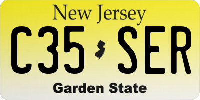 NJ license plate C35SER