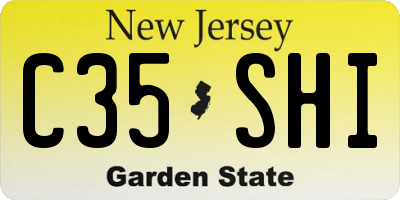 NJ license plate C35SHI