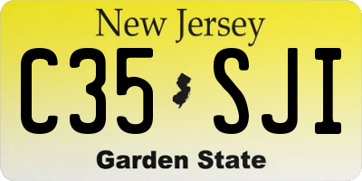 NJ license plate C35SJI