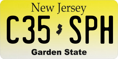 NJ license plate C35SPH