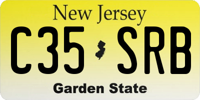 NJ license plate C35SRB