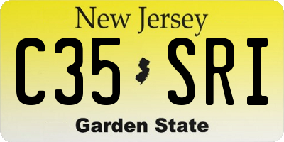 NJ license plate C35SRI