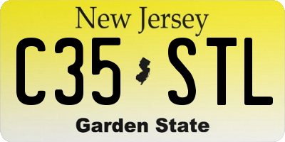 NJ license plate C35STL