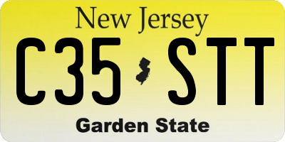 NJ license plate C35STT