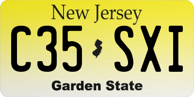 NJ license plate C35SXI