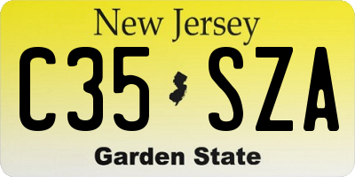 NJ license plate C35SZA