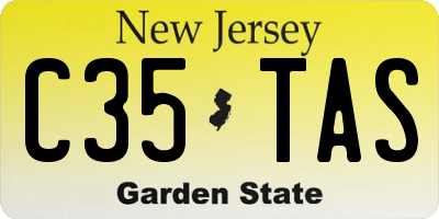 NJ license plate C35TAS