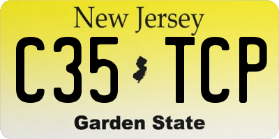 NJ license plate C35TCP