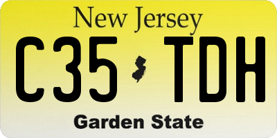NJ license plate C35TDH