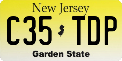 NJ license plate C35TDP