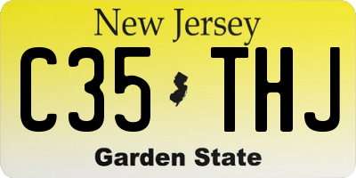 NJ license plate C35THJ