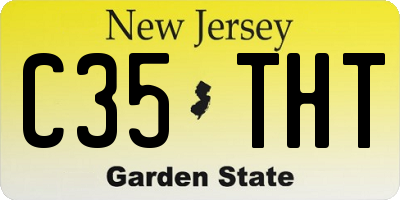 NJ license plate C35THT
