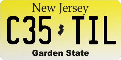 NJ license plate C35TIL