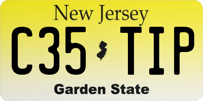 NJ license plate C35TIP