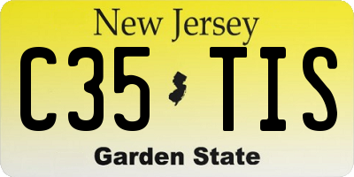 NJ license plate C35TIS