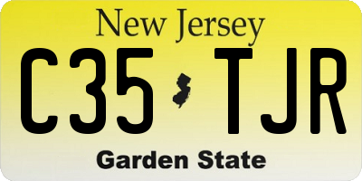 NJ license plate C35TJR