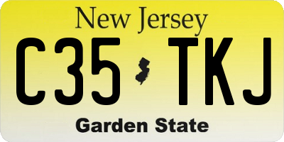 NJ license plate C35TKJ