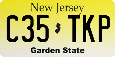 NJ license plate C35TKP