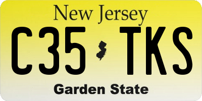 NJ license plate C35TKS