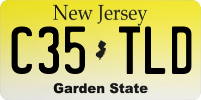 NJ license plate C35TLD
