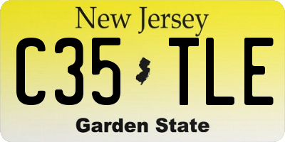 NJ license plate C35TLE