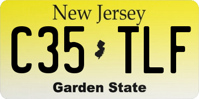 NJ license plate C35TLF