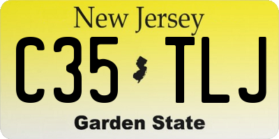 NJ license plate C35TLJ