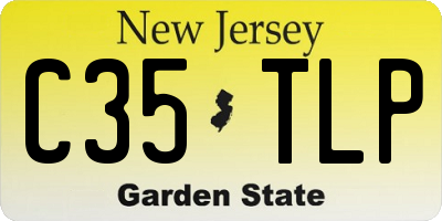 NJ license plate C35TLP