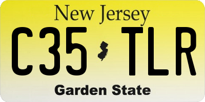 NJ license plate C35TLR