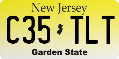 NJ license plate C35TLT
