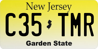 NJ license plate C35TMR