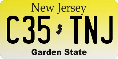 NJ license plate C35TNJ