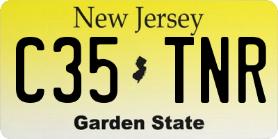 NJ license plate C35TNR