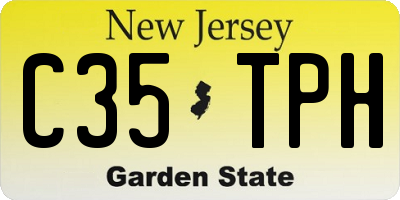 NJ license plate C35TPH