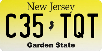 NJ license plate C35TQT