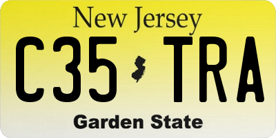 NJ license plate C35TRA