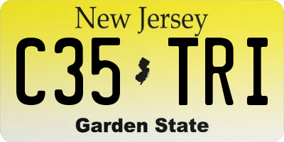 NJ license plate C35TRI