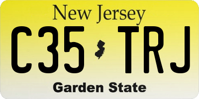 NJ license plate C35TRJ