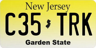 NJ license plate C35TRK