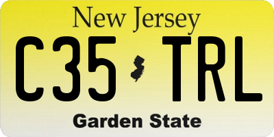 NJ license plate C35TRL