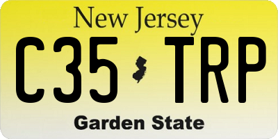 NJ license plate C35TRP