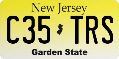 NJ license plate C35TRS
