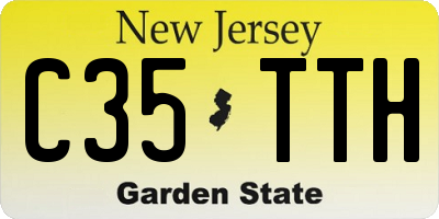 NJ license plate C35TTH