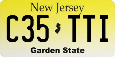 NJ license plate C35TTI