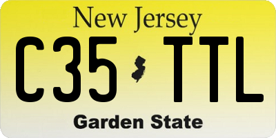 NJ license plate C35TTL