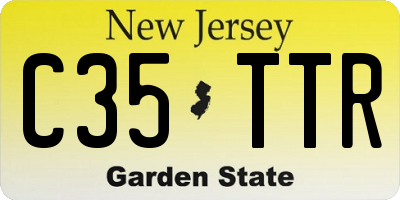 NJ license plate C35TTR